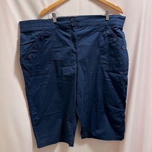 Size 24 blue shorts from Penningtons